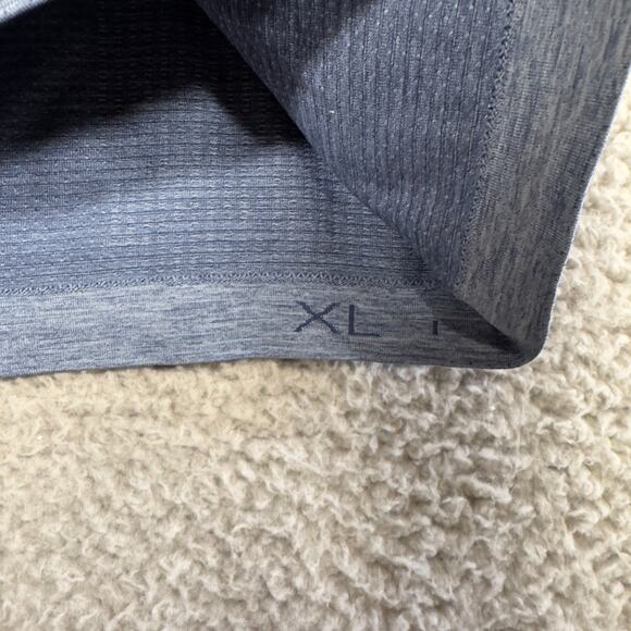 Lululemon Shirt XL Blue Metal Vent Tech Crew Neck Short Sleeve Men - Picture 3 of 8